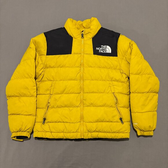 The North Face Massif Jacket 700 Youth Large Yellow Puffer Ski Outdoor Winter - Picture 1 of 7